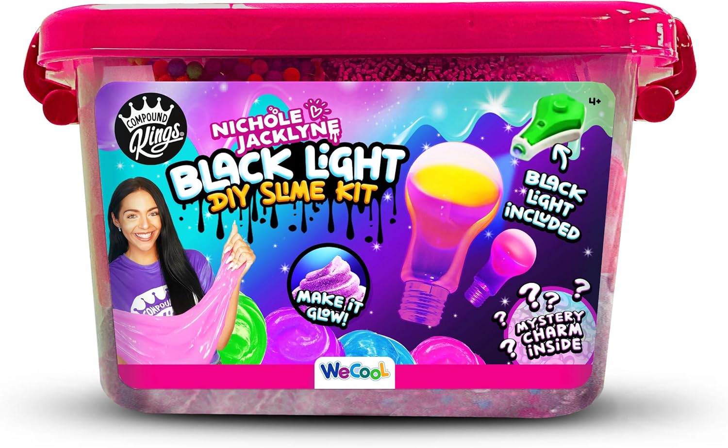 Fluffy Nichole Jacklyne Black Light DIY Slime